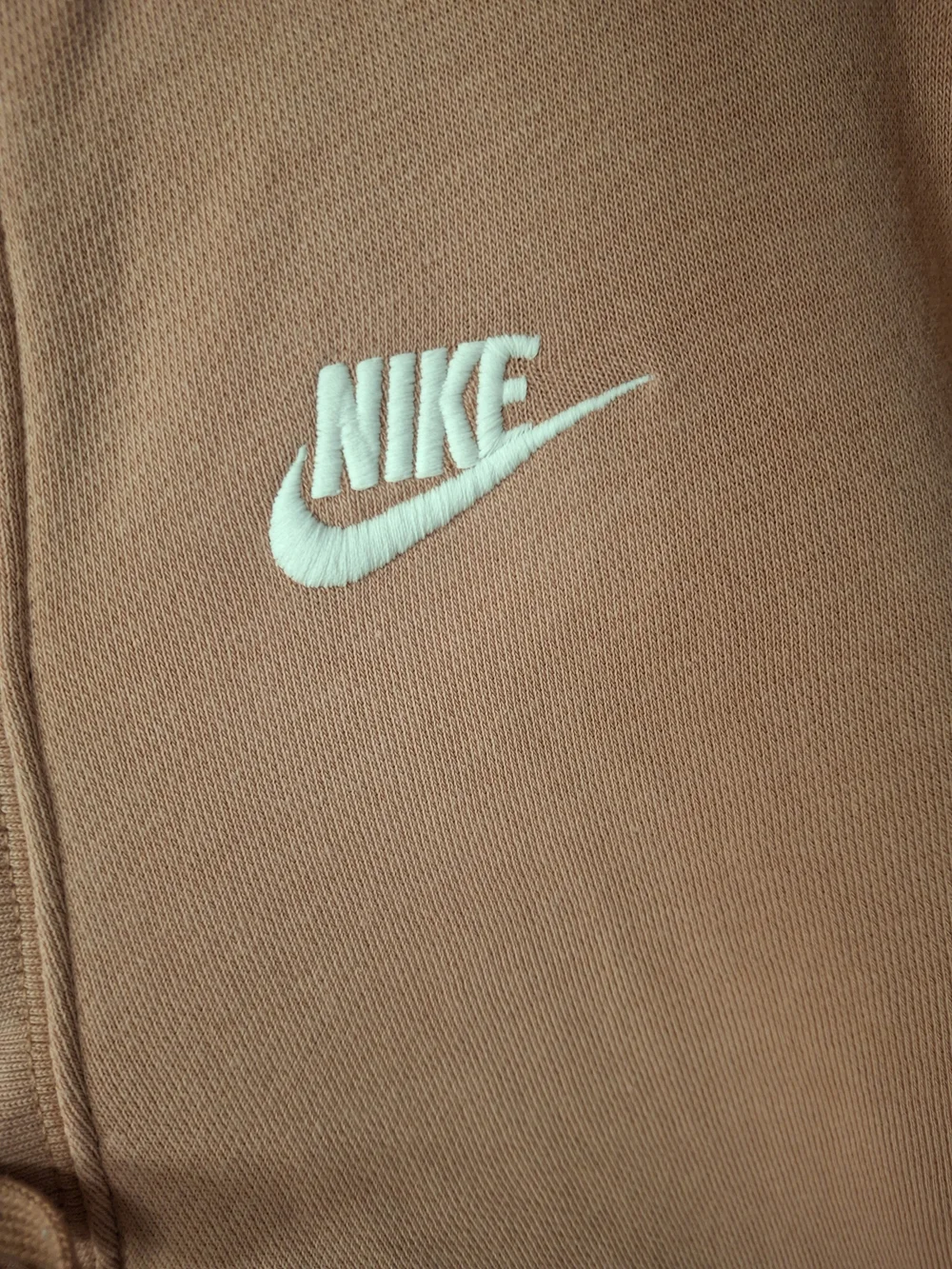 Nike Women's Pink Lace-Up Hoodie Sweatshirt